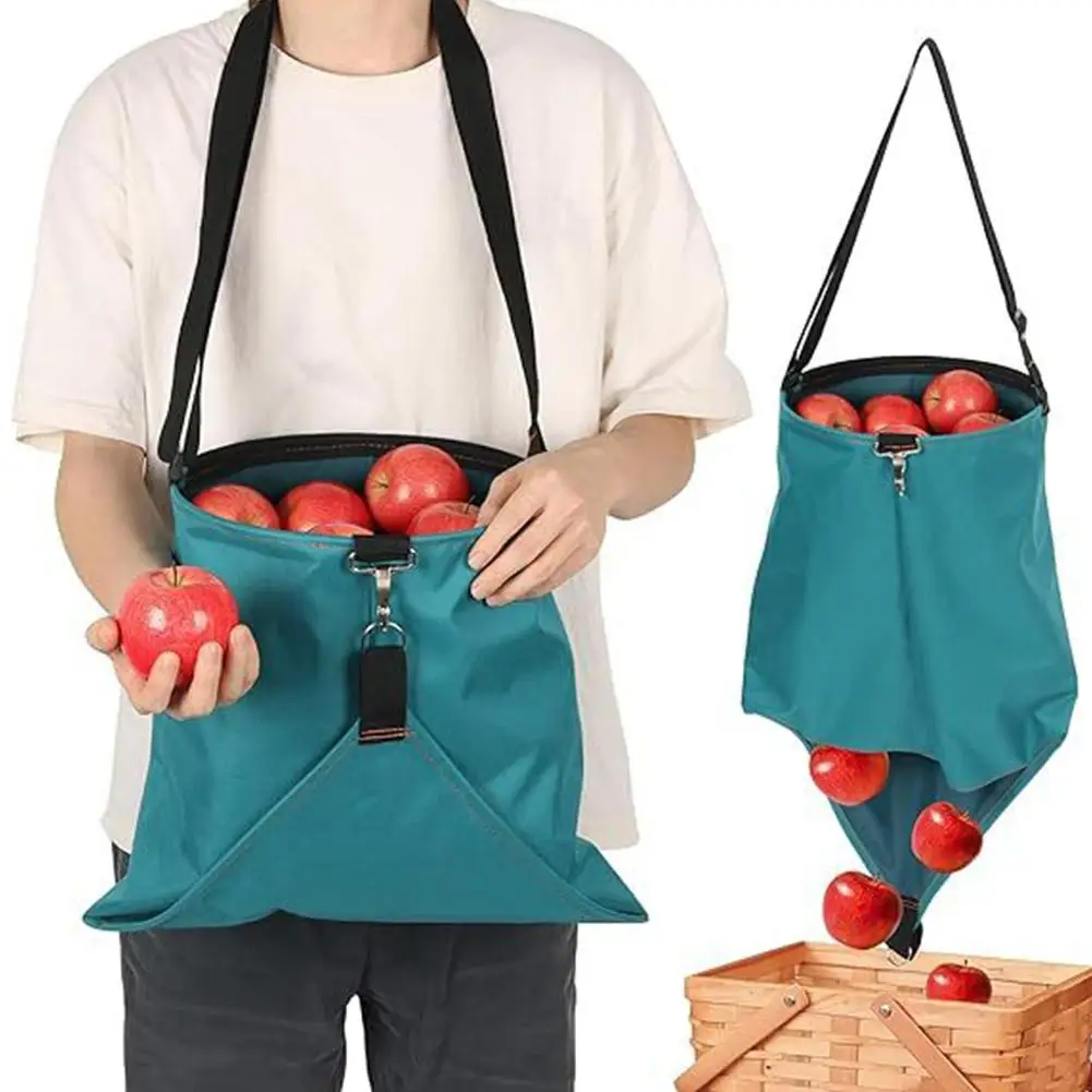 Waterproof Gardening Apron with Pocket Gardening Apron Harvest Harvest Picking Apron Portable Wear Resistant Multi Purpose Bag ﻿