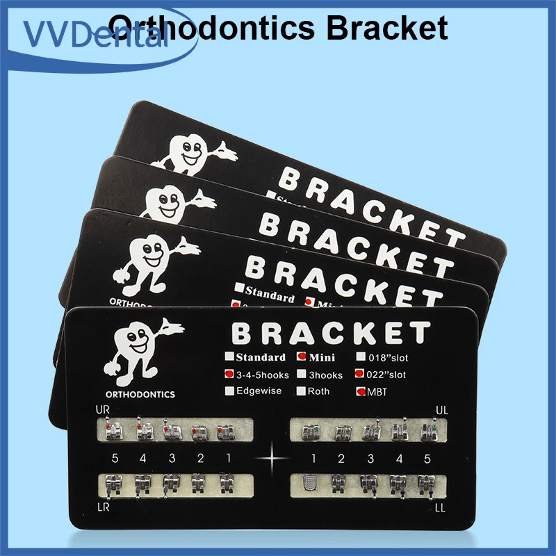 

Dental Brackets Orthodontic Brace Metal Mini Standard Dentist Bracket Roth MBT 022 Slot Hooks 345 for Teeth Treatment