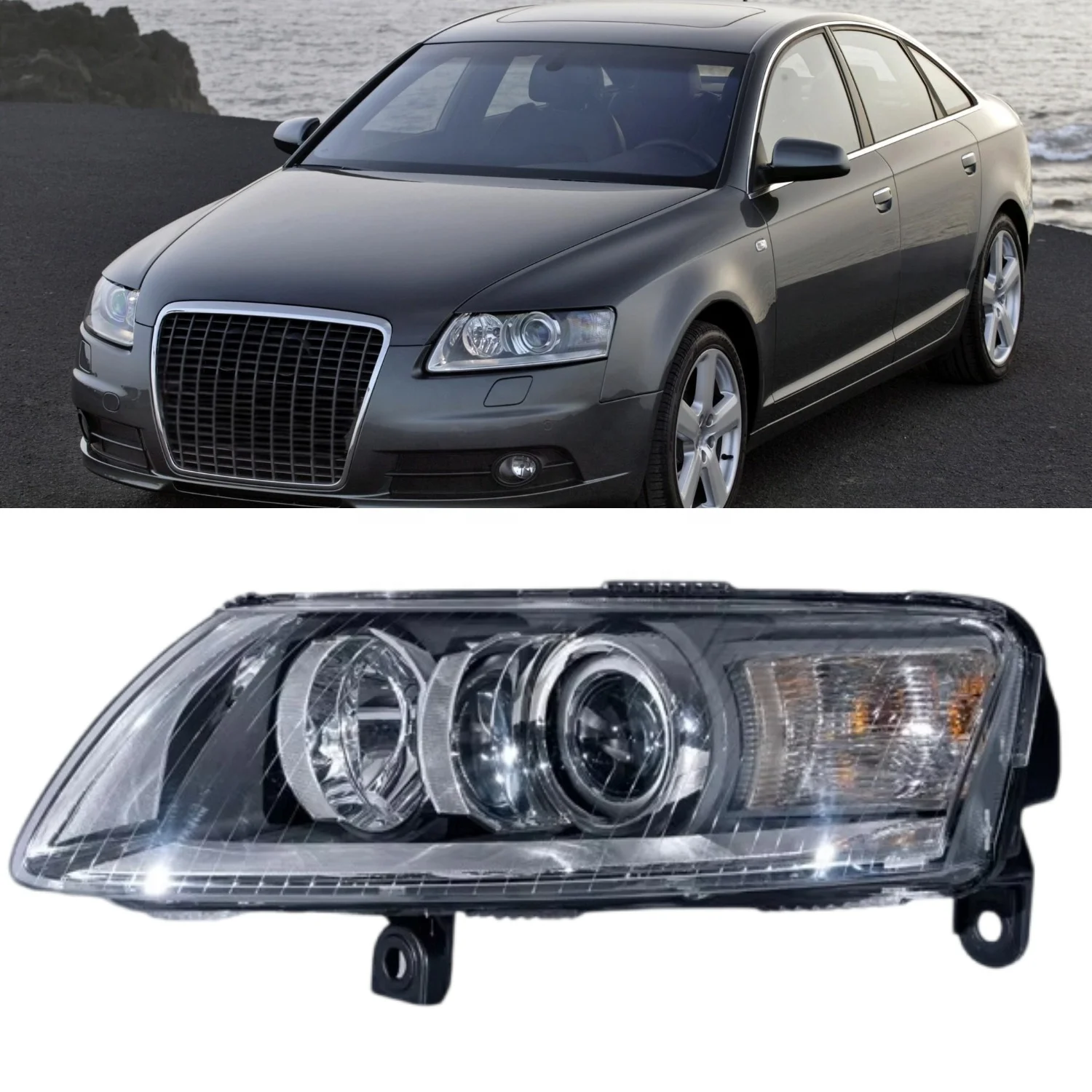 

A6 C6 2005-2008 HID Xenon Front Headlight Assembly Auto Lighting System OEM 4FD941003A 4FD941004A