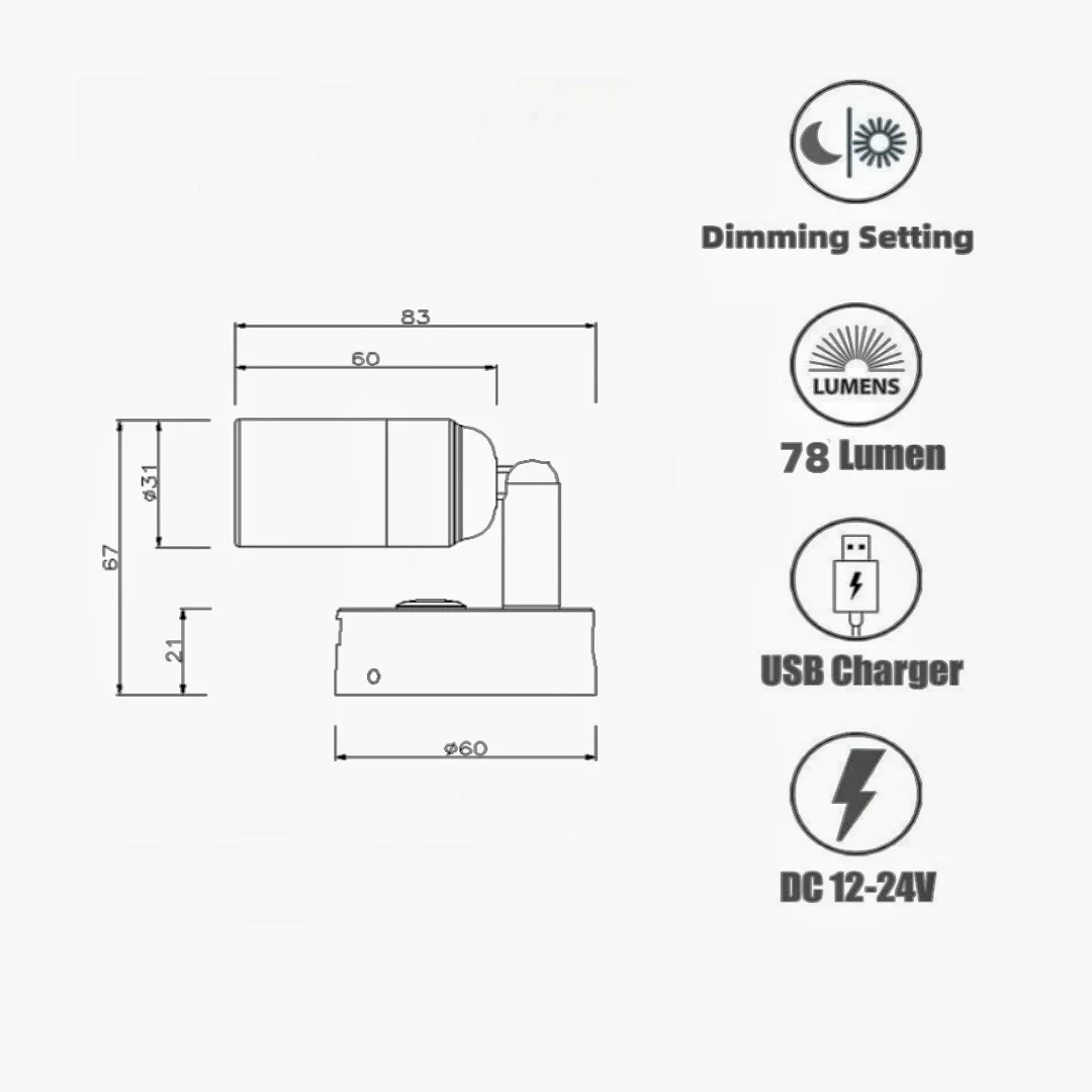 2 pièces RV interrupteur tactile réglable 12V RV projecteur USB lampe de lecture de chevet lumière LED en cristal pour bateau, Yacht, caravane camping-car