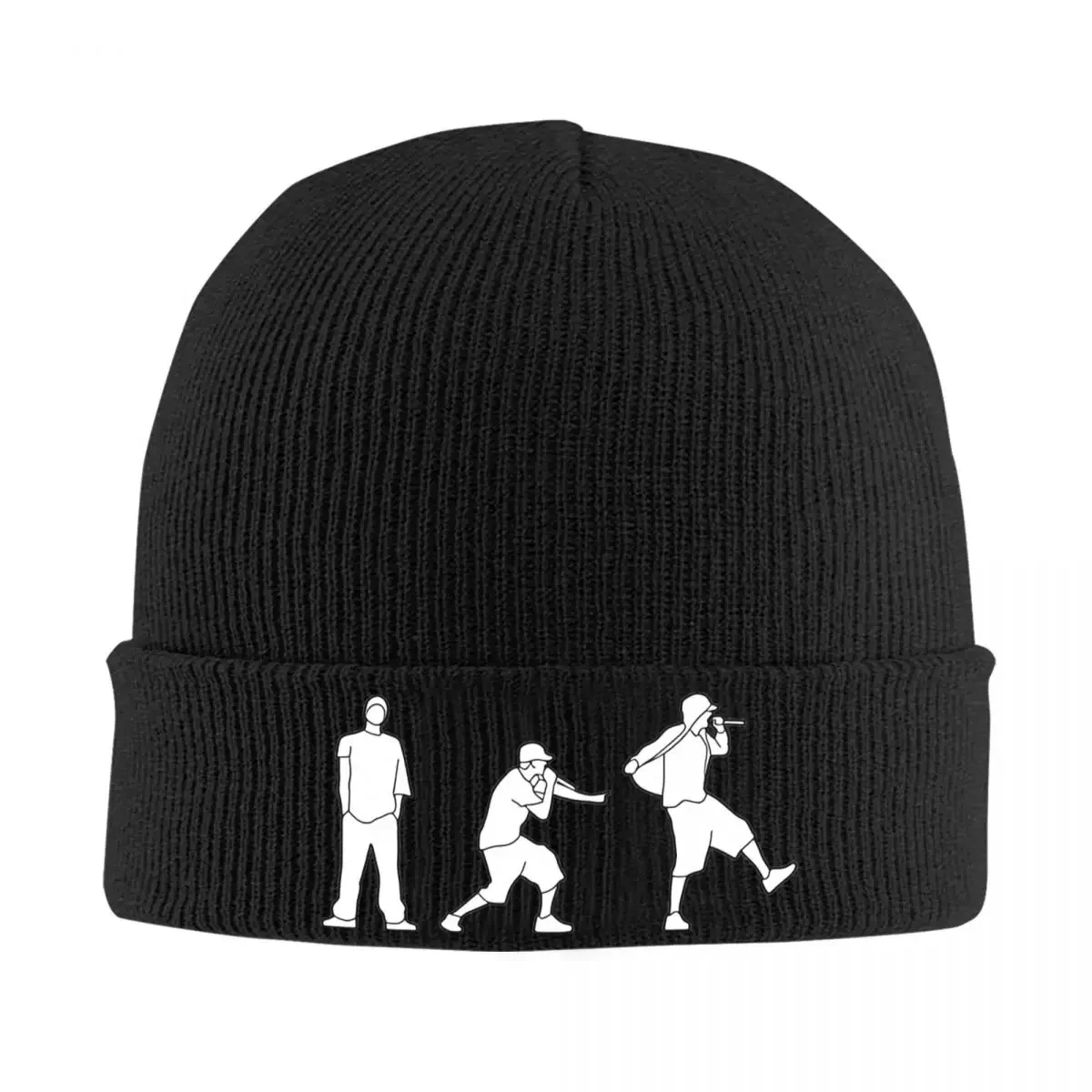 

Трикотажная шапка с минимальными силуэтами Eminem для женщин и мужчин, головные уборы из акриловой смолы в стиле хип-хоп, музыкальные повседневные кепки для альбома