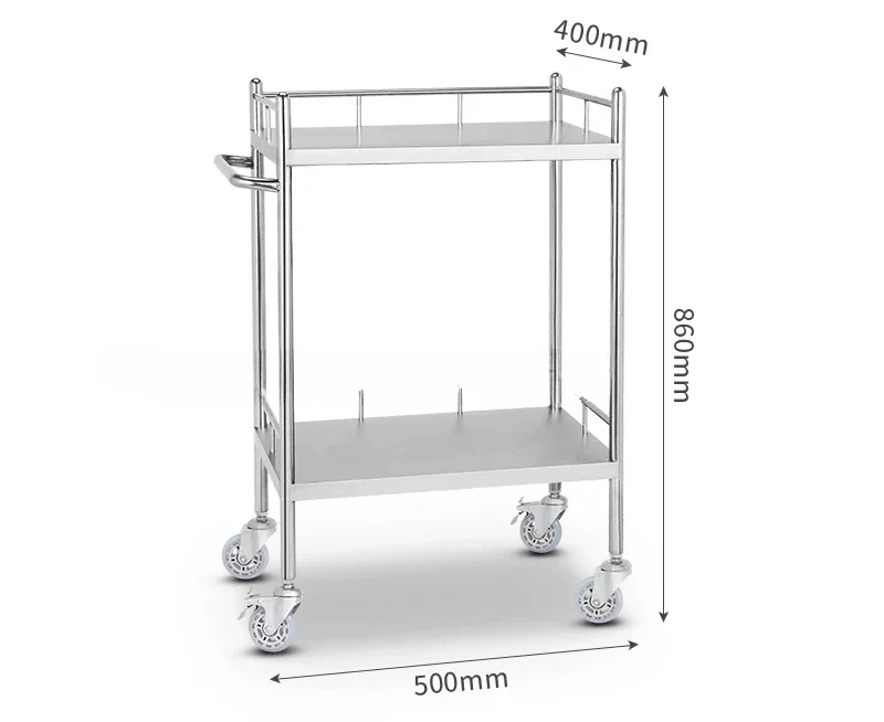 Chariot de salon utilitaire en acier inoxydable, proximité médicale, outil de stockage de wers, chariot de tatouage, Cheshire to Auxiliar, meubles de salon