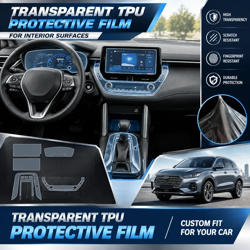 For 2022-2025 Toyota Frontlander Corolla Cross Center Console Gear Shift Panel Interior Trim Sticker Paint Protection Film