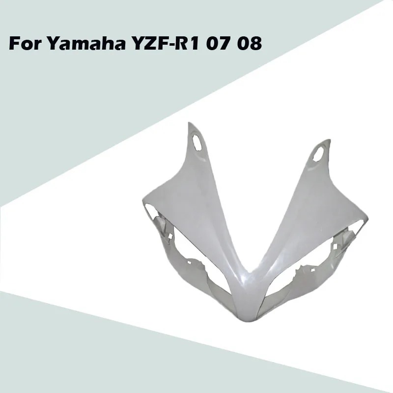 

For Yamaha YZF-R1 2007 2008 Unpainted Head Fairing Nose Front Upper ABS Injection Fairing Motorcycle Modified Accessories