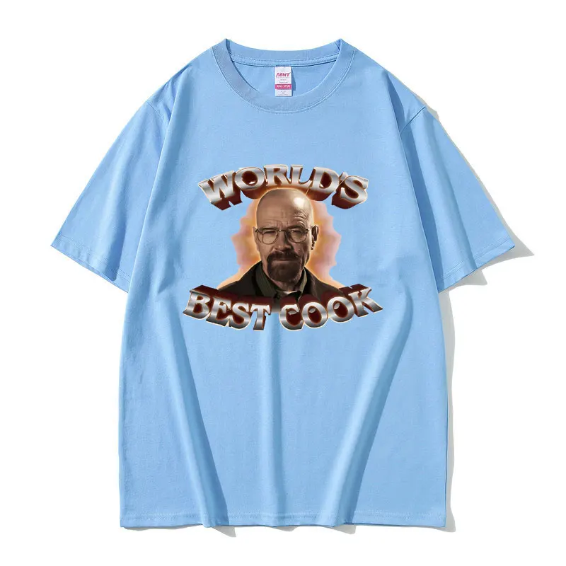 World\'s Best Cook Walter White Breaking Bad Graphics T-shirts Men Women Vintage Oversized Short Sleeve Tshirt Men\'s Streetwear