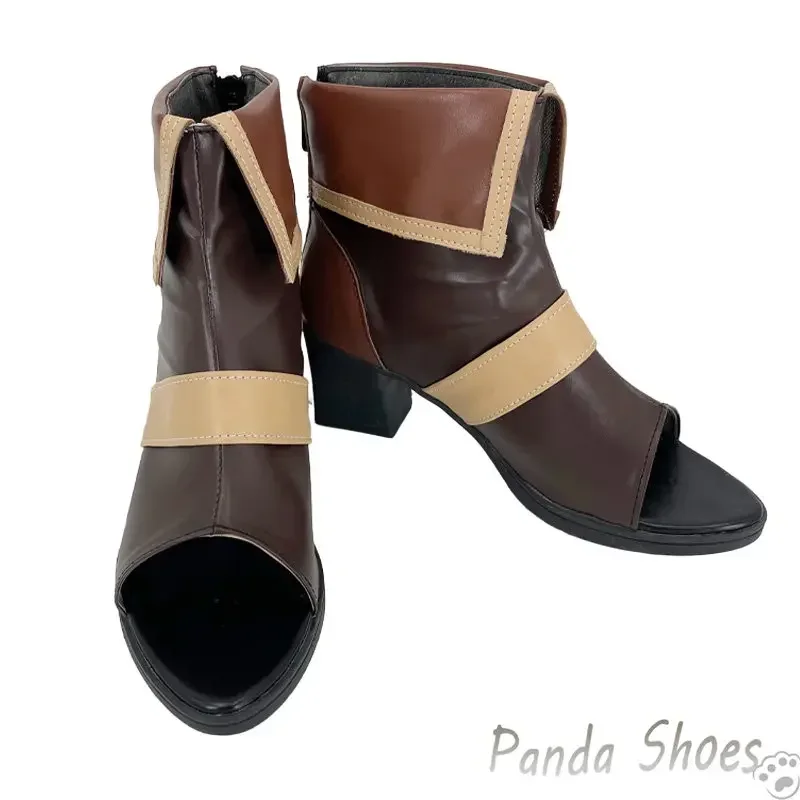 أحذية Genshinimpact Eremite Desert Clearwater التأثيرية لعبة الرسوم المتحركة الهزلية أحذية طويلة أزياء تنكرية أحذية الدعامة لجميع القديسين #5