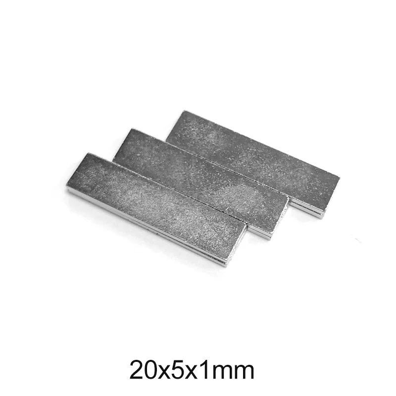 20x5x1 Strong Magnet 20mm*5mm*1mm Block Magnets 20x5x1mm  For Home Refrigerators, Offices DIY 20*5*1