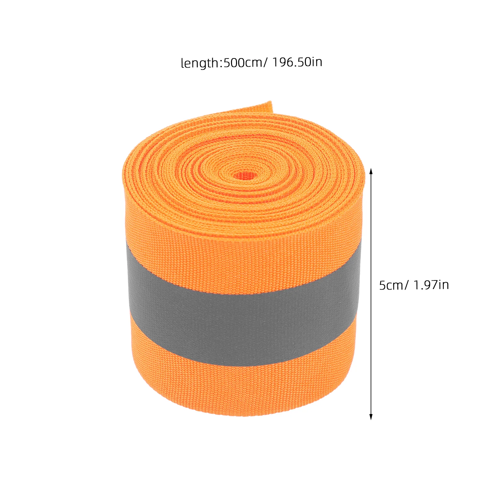 Multi-Purpose Reflective Fabric Tape High Visibility Anti-Slip Safety Strip for Traffic Warning Clothing and DIY Crafts 5 Meters