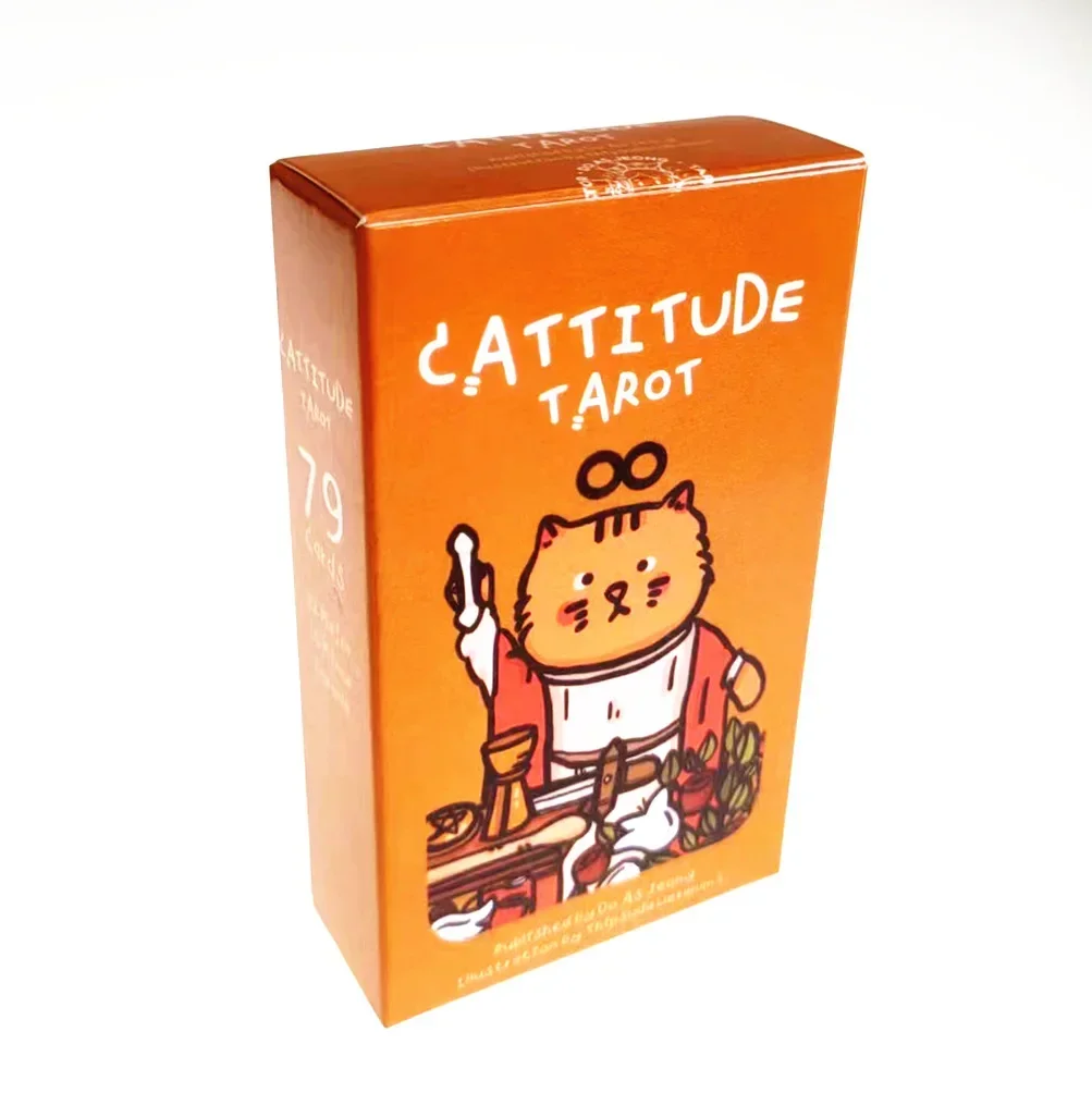 

NEW Cattitude Tarot Cards For Divination Personal Use Poker Cats Oracle Deck Hot Sale Romance Board Games