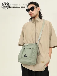 OCEGEAR Sac messager en toile de grande capacité pour hommes et femmes, sac à bandoulière, sac à main grill vintage, initié à la mode, étudiant, femme