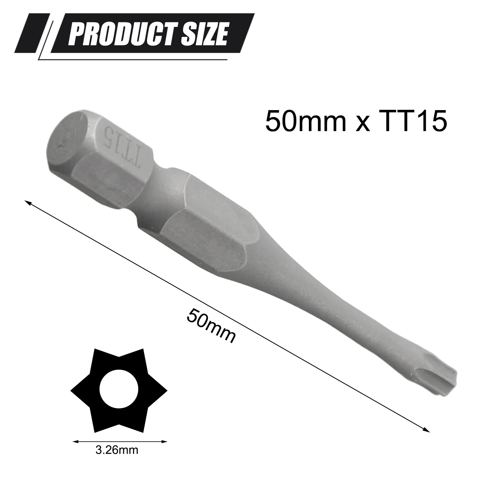 Handgereedschap Schroevendraaier Bit 1/4 Inch Boor Set Voor Elektrische Boor T6-T40 Torx Beveiligingskop 1 stks Hoge Kwaliteit Materiaal