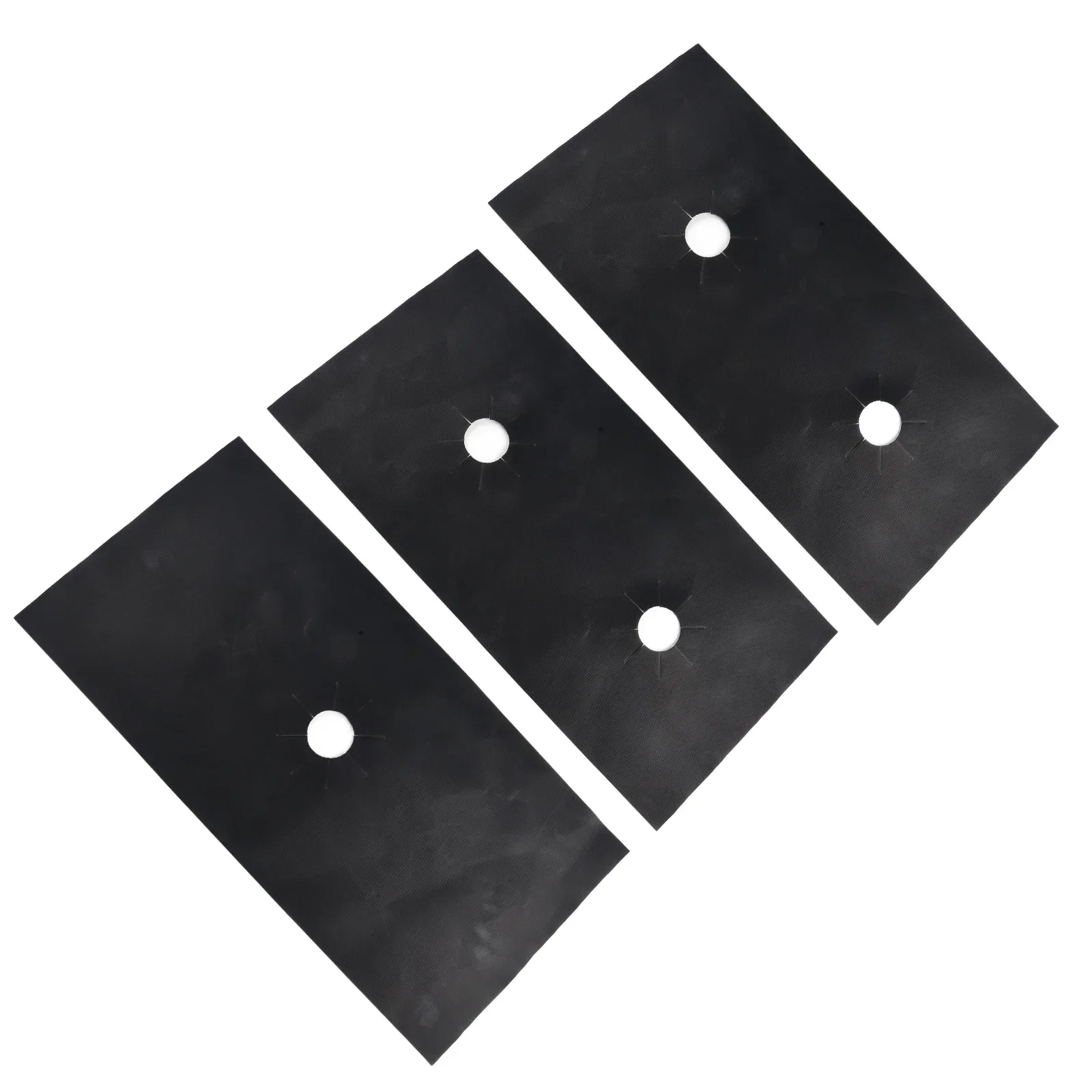 1 Set 0.2mm 5-Hole Gas Stove Pad  Gas Stove Protective Cover Cleaning Anti-Dirty Pad 54x27cm Easy To Use And Install