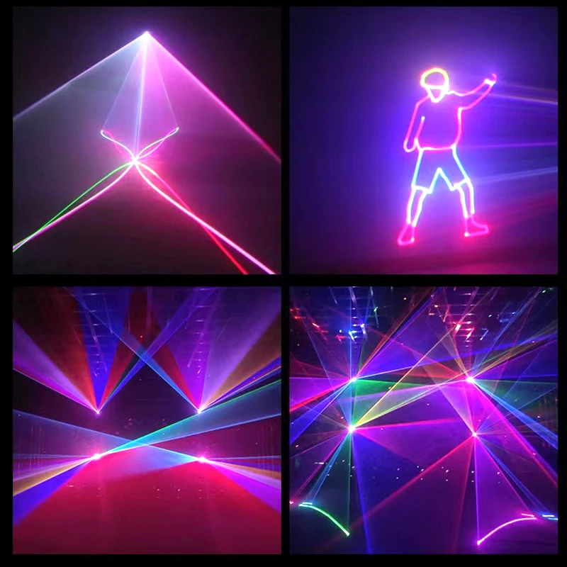 Imagem -06 - Rgb Animação Beam Projetor Padrão Bluetooth App Luz Laser dj Disco Party Clube Efeitos de Palco 1w 2w 3w 4w 6w Dmx512