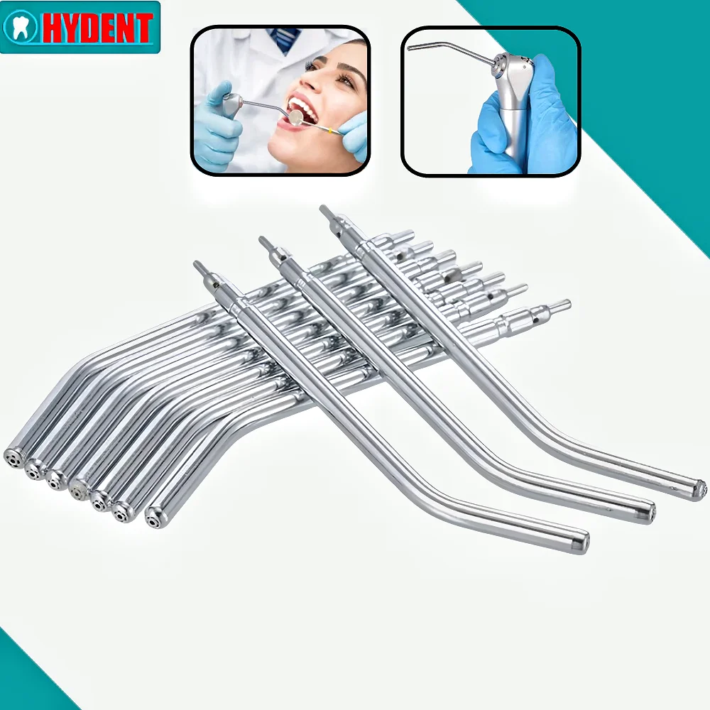 

JUMTOP Dental 3-Way Syringe Air/Water Spray Handpiece for Dental Unit with 2 Nozzles Tubes Triple Syringe Kit for Teeth Cleaning