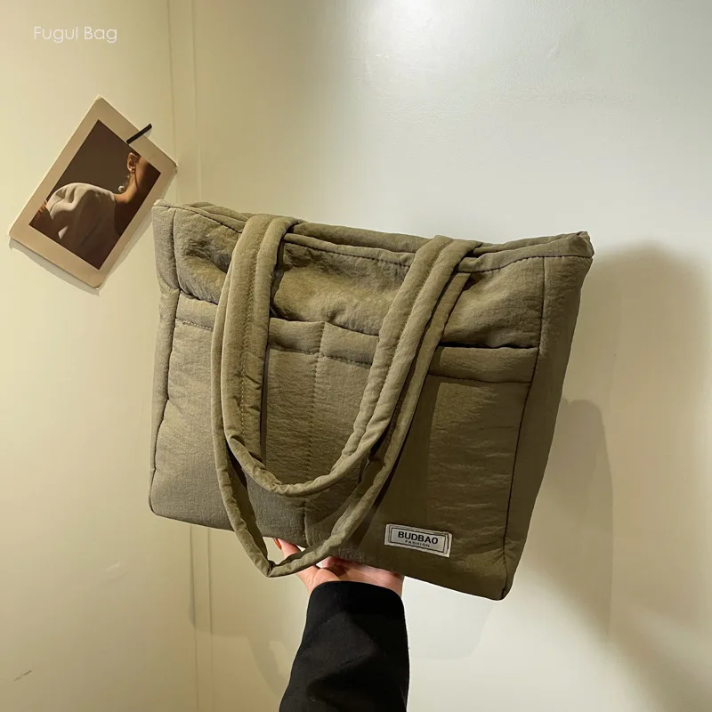 Women's Handbag Underarm Bag Single Shoulder Versatile Cotton Fabric New High-capacity Commuting Easy for Students to Relax