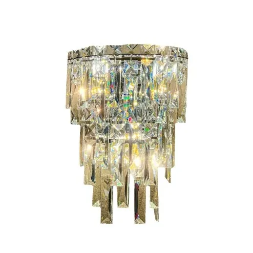 

Light luxury, crystal wall lamp, bedroom, bedside lamp, atmosphere