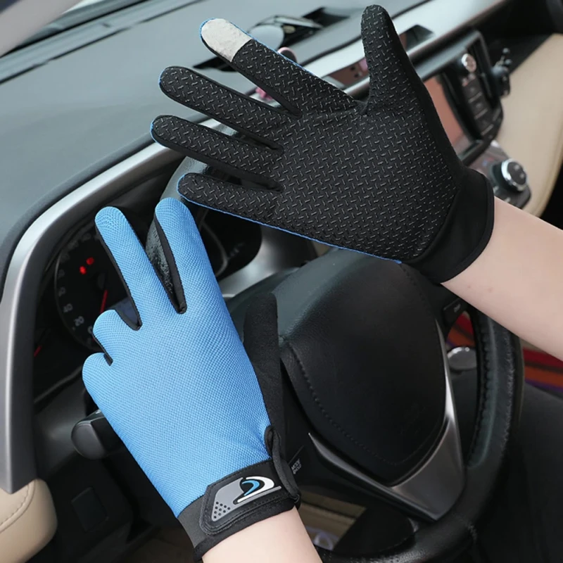 Sommer Männer Angeln Handschuhe Frauen Zwei Finger Cut Männlichen Touchscreen Angeln Anti-Slip Sun-Proof Atmungsaktive Radfahren Fitness Handschuhe – Detail 8
