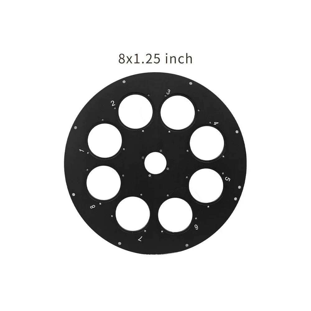 Touptek Astro Filter Roulette 7x36mm 8x1.25inch 5x2inch for Filter Wheel