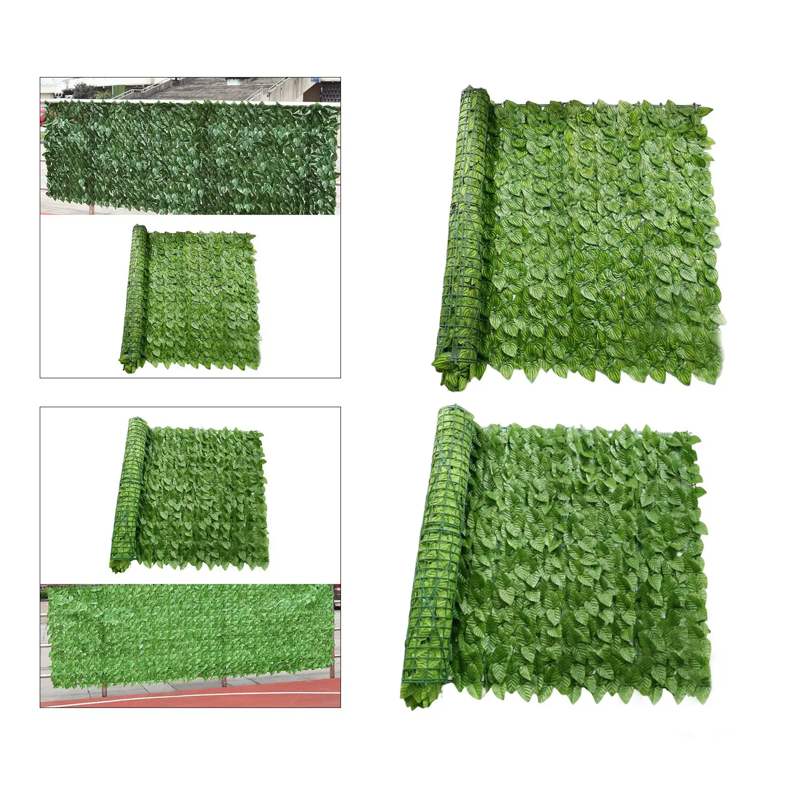 Realistic Artificial Leaf Privacy Fence Ornament 0.5MX1M Vines Climbing Frame Support Greenery Walls for Garden Home Yard Patio
