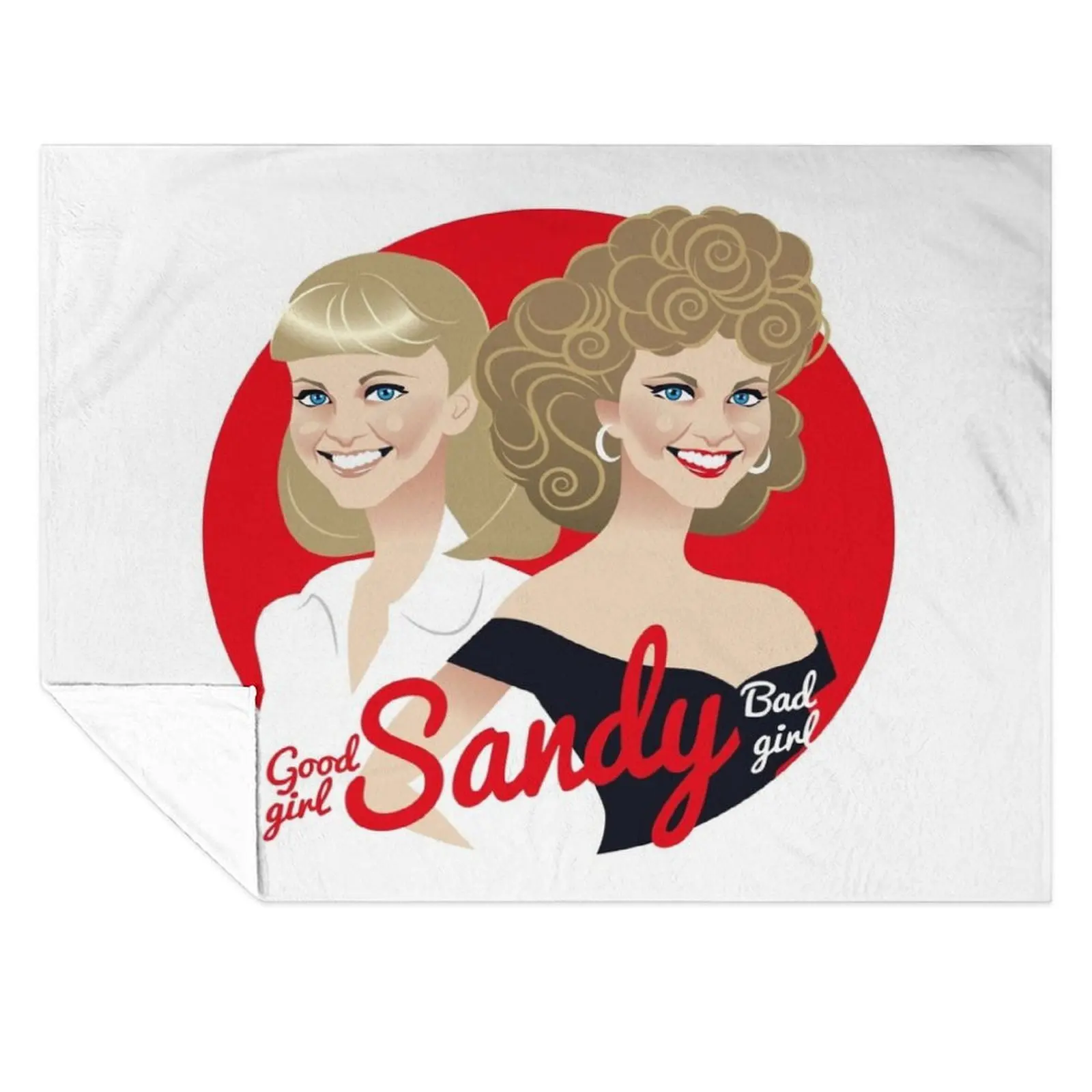 

Good girl Sandy Bad girl Throw Blanket Tourist Cute Plaid Designers Blankets