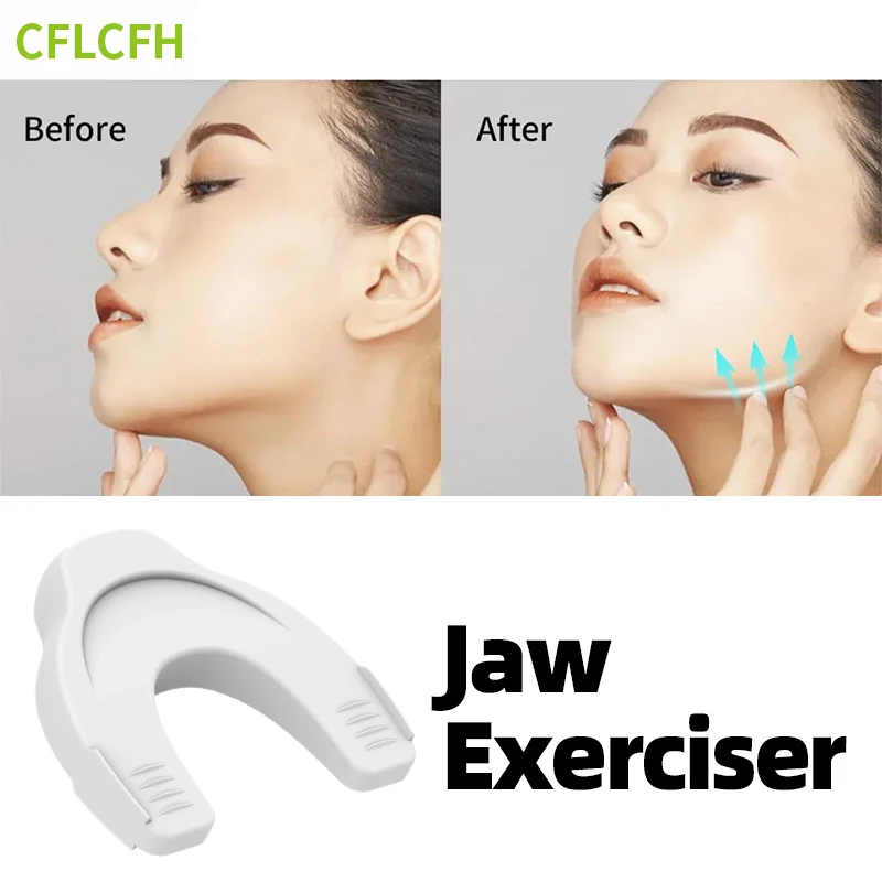 Jaw Exerciser Face Muscle Trainin Double Chin Reducer Jawline Exerciser And Neck Toning Silicone Trainer For Men And Women