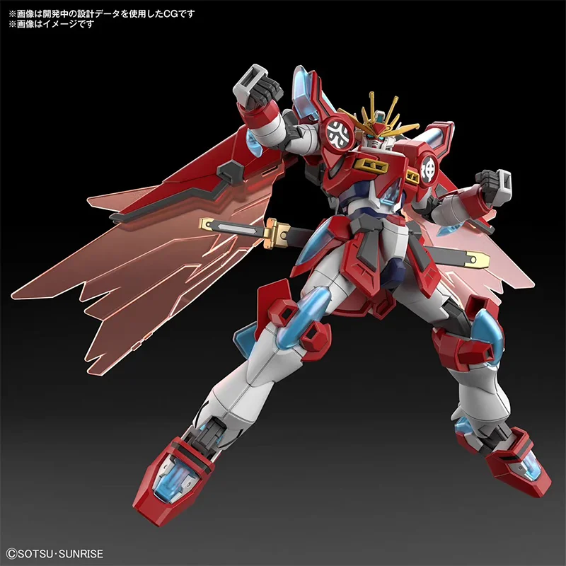 Bandai Anime Model Toys, Figurines d'action, Build & GBB HGBM 1/144 SHIN BUR05.GUNDAM, Cadeaux d'ornements à collectionner pour garçons, Original et authentique