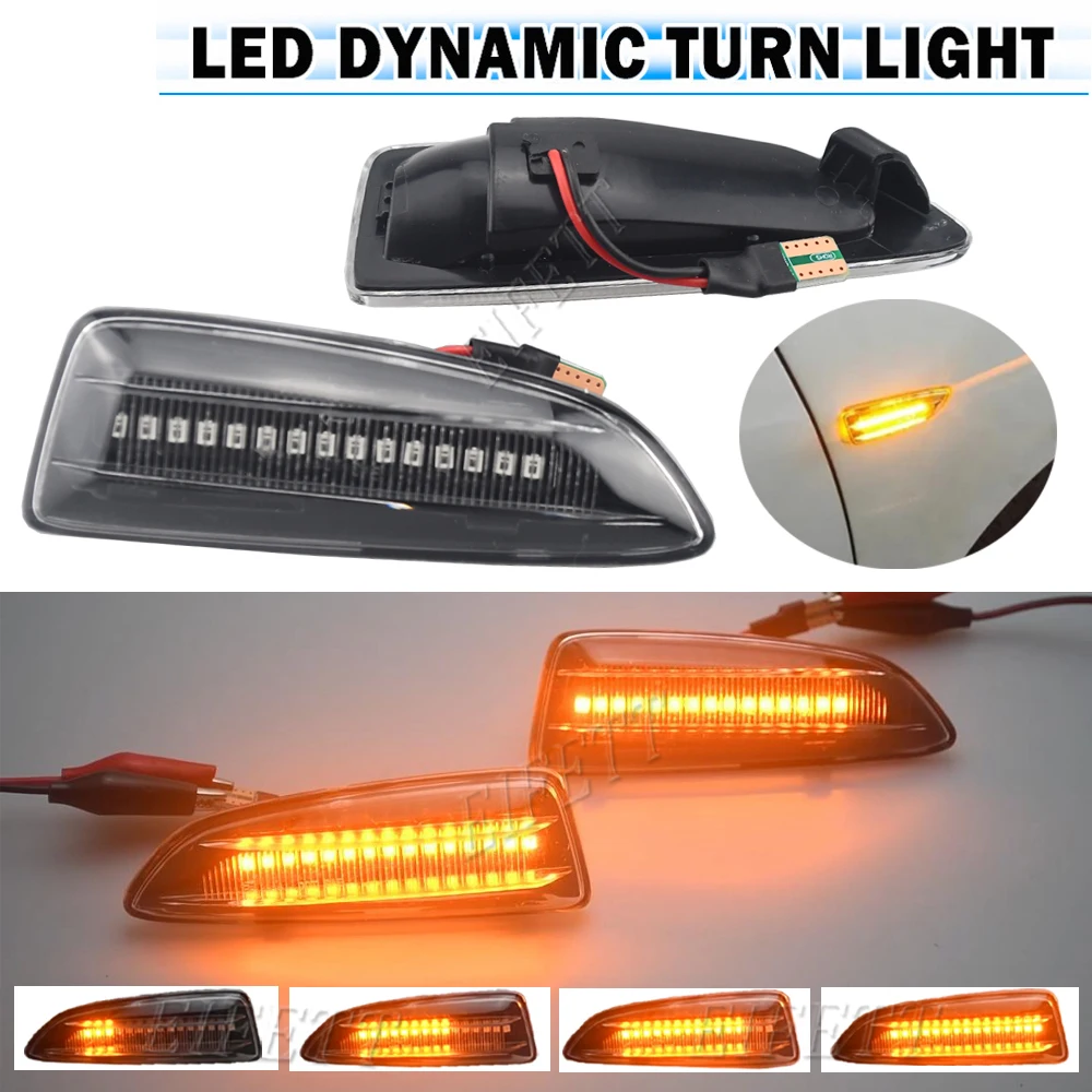 2 قطعة Led ديناميكية الجانب ماركر بدوره مصباح إشارة الوامض متسلسل لأوبل أسترا J أسترا J K زافيرا C إنسيجنيا B Grandland X