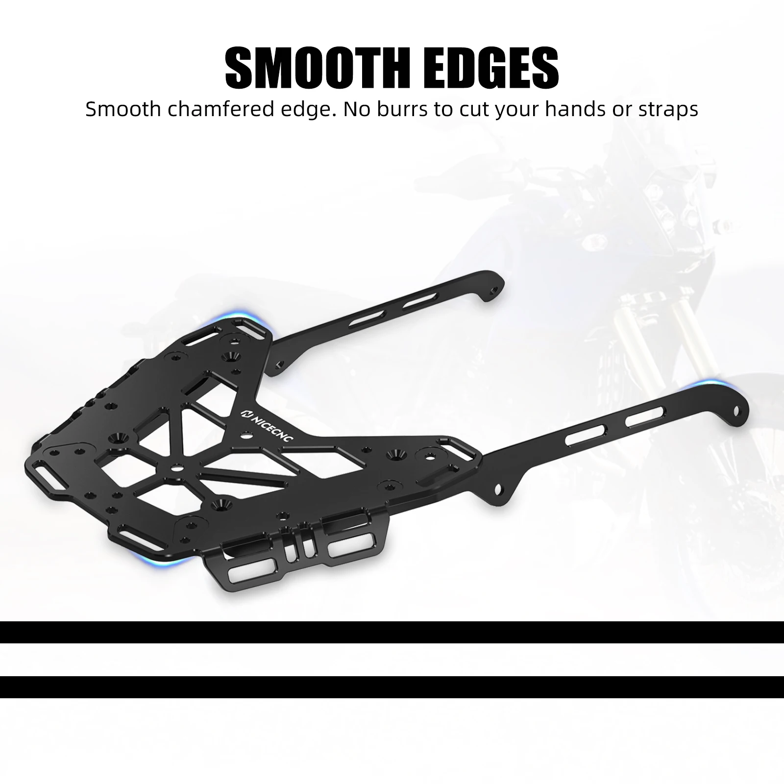 NICECNC Für Yamaha Tenere 700 Gepäckträger Top Case Halterung Fracht Rack Für Yamaha Tenere 700 2019-2024 2020 2021 2022 2023 – Detail 7