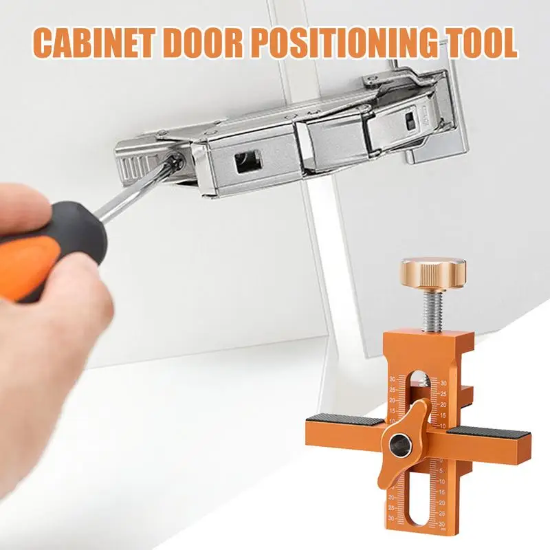 Mounting Jig For Installing Cabinet Doors Adjustable Installation Positioner Aluminum Alloy Positioning Tool Mounting Jig