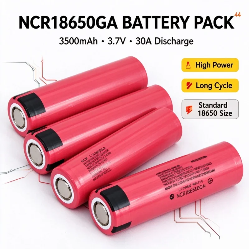 Lpega NCR18650 GA 18650 Li-ion Rechargeable Battery 3.7V 3500mAh 30A Discharge for Toys Tools Flashlights