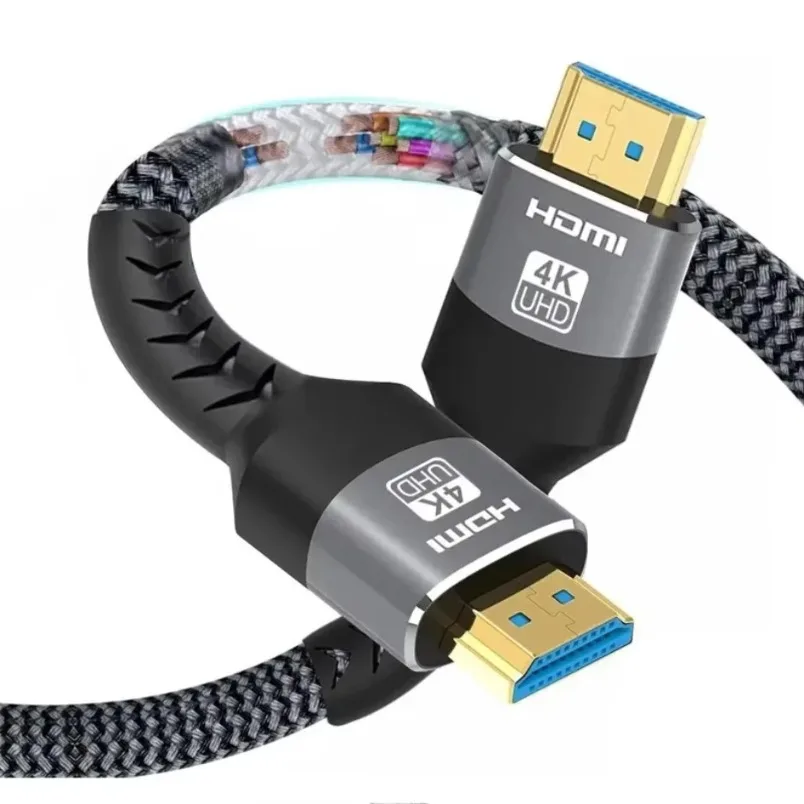 8K HDMI-Compatible Cable 48Gbps 2.1 Alloy Metal eARC VRR HDR10+ for Samsung TV PS5 Xbox Gaming Monitor Black