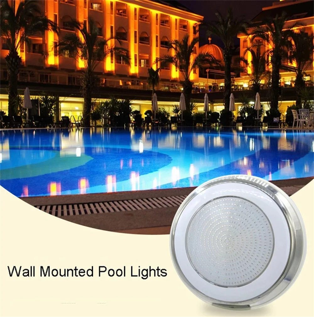 65W LED Swimming Pool Light 25W IP68 Waterproof AC/DC12V Outdoor 45W 55W RGB UnderWater Light 35W Pond LED Piscina Luz Spotlight