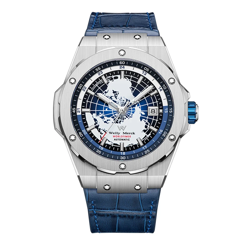 

WM Watch Welly Merck Высококачественные роскошные мужские часы reloj hombre Бизнес Автоматические механические наручные часы для мужчин WM124