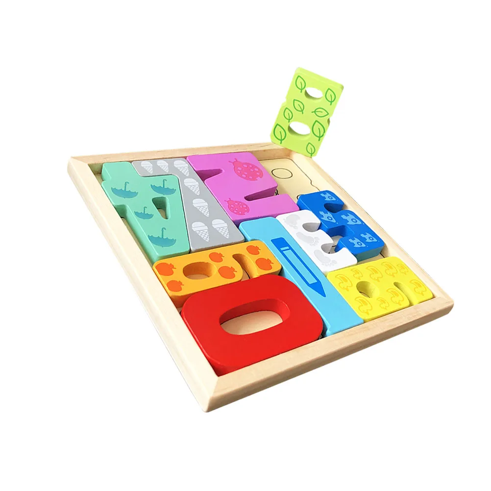 

Wooden 3D Educational Toy resistant Learning Interactive Learning Toy Puzzle Game Household