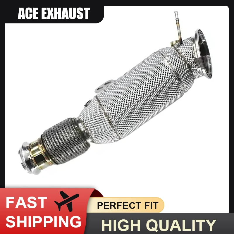 

ACE for BMW G01 G02 M240i M340i M440i M540i M740i M840i X3 X4 Supra A90 B58 3.0T Downpipe with Heat Shieold SUS304 Exhaust Pipe