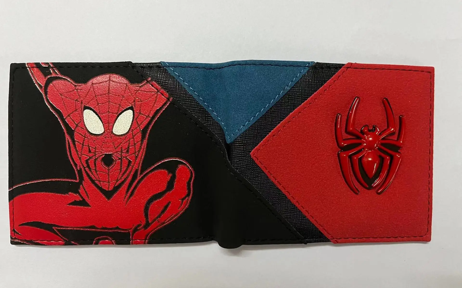 Hot Toys Spider Man Anime Foldable Wallet Women Men Children Bank ID Card Holder Card Clip Bag Marvel Cartoons Cosplay Gifts