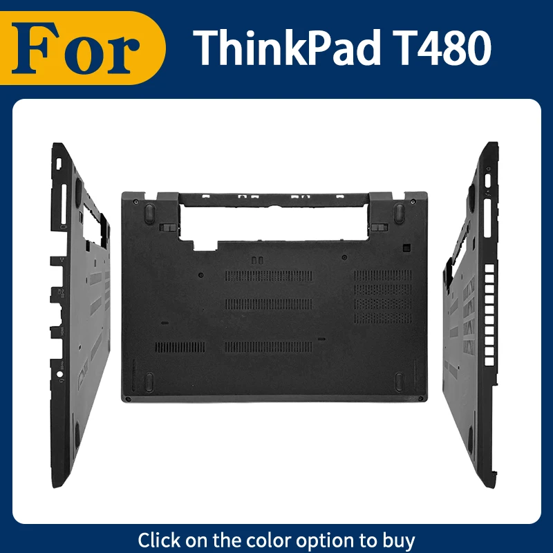 

Черный новый 01YR485 для ThinkPad T480, нижняя часть корпуса, нижняя крышка D Shell