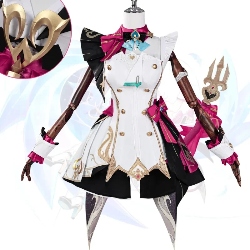 

Game Geshin Impact Cosplay Costume Escoffier Cos Outfits for Women Stage Shows Halloween Carnival Parties Anime Cons