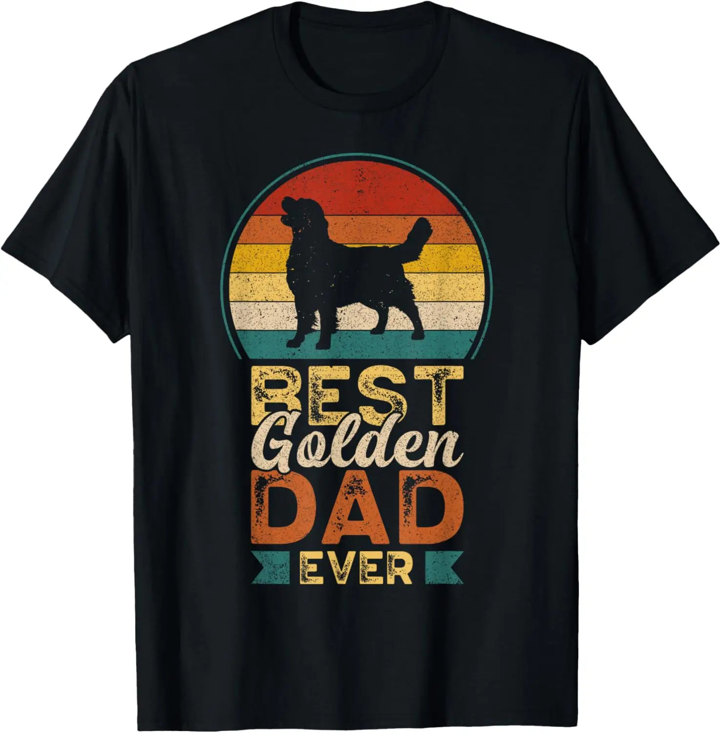 

Best Golden Dad Ever, Father's Day, Golden Retriever Daddy T-Shirt