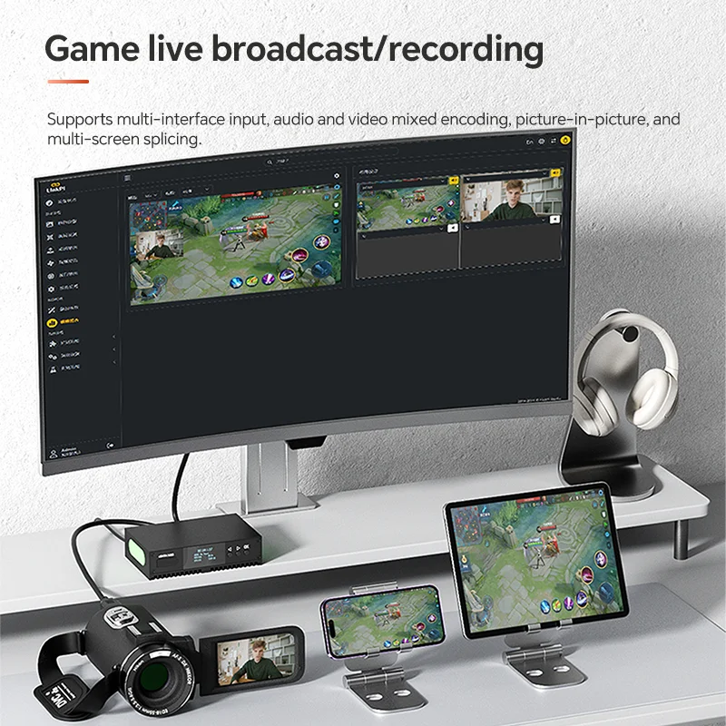 4-channel NDI RTMP 1080P60 Video Encoder/decoder for YouTube Facebook Twitch Live Broadcasting