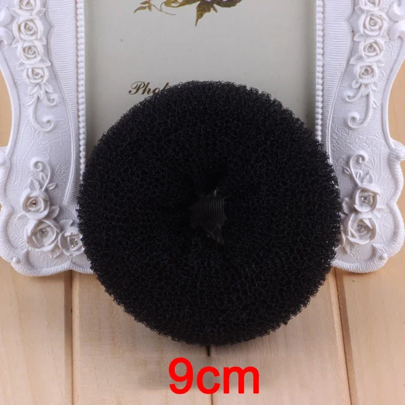 M L Black/Brown/Ivory Hair Bun Maker Donut Bagel For Hair Tools Hairpin Hair Accessories For Women Styling Braids