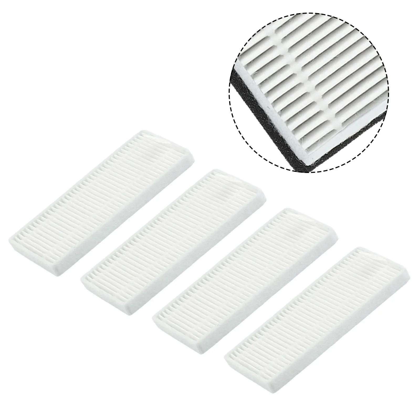 4-Piece Air Filter Set For P20 Robot Vacuum Cleaner For AIRROBO Designed To Improve Overall Cleaning Experience