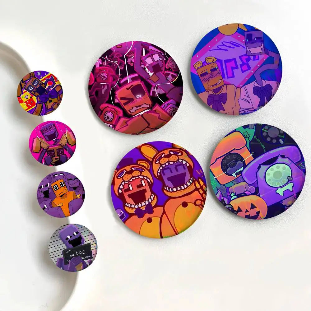 Game D-Dayshift At F-Freddys Round Badge Lapel Pin Backpack Clothing Jewelry Accessories Gift Brooch