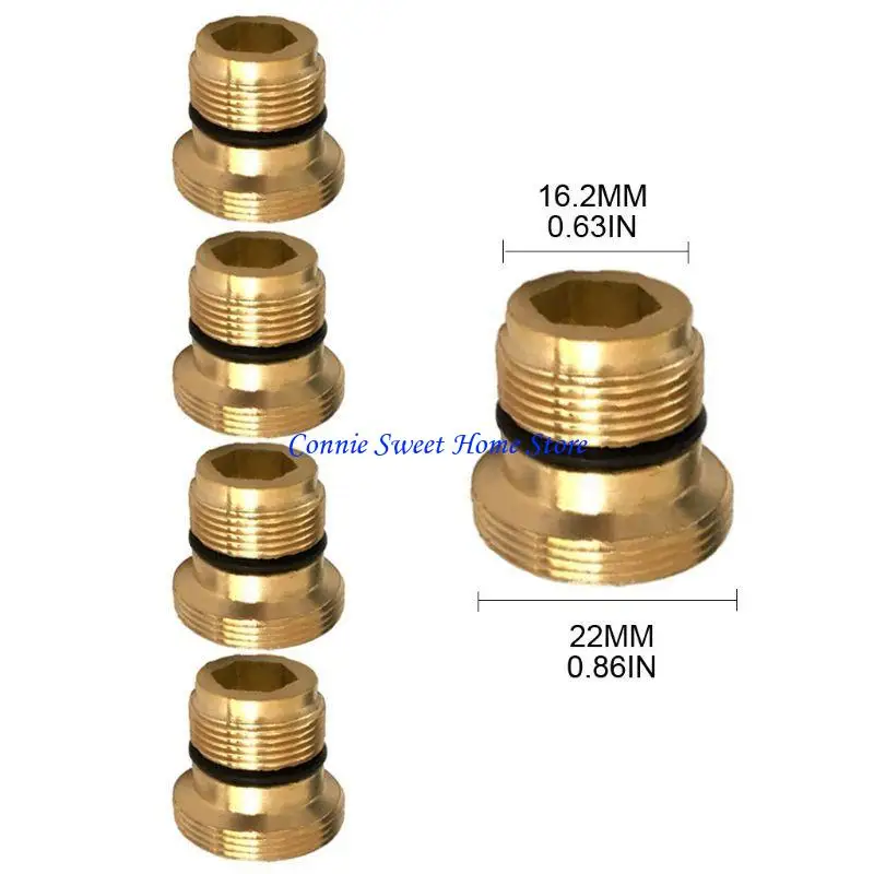 LXAF 5 Pcs Faucet Adapter Kitchen Male Female Brass Faucet Adapter Water Purifier