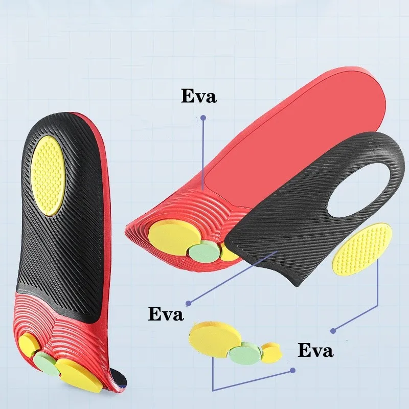 Arch Support Orthodontic Insoles Foam Wear-resistant Orthodontic Flat Feet Anti-torsion Sweat-absorbing Shock Absorption