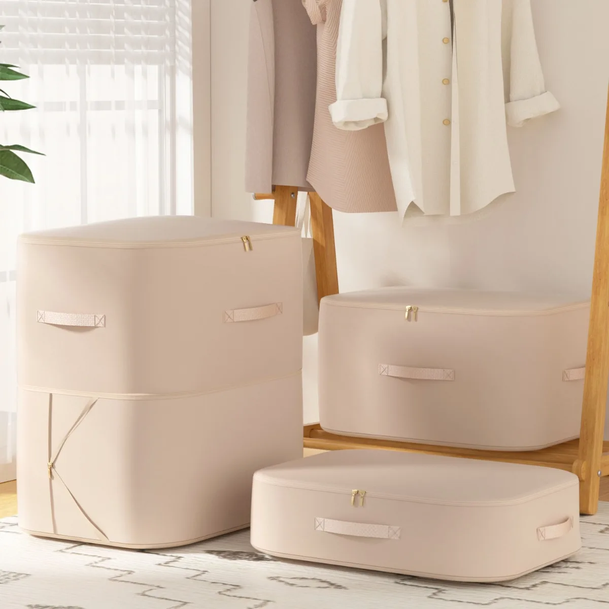 

Clothing Bedding Storage Bag Travel Moving Quilt Compression Storage Bag Multi Functional Anti Mold Breathable Quilt Storage Bag