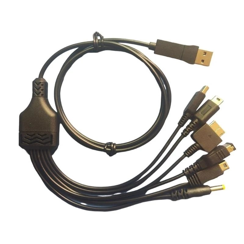 

J0MB Multifunctional 6 in 1 USB C Male Charging Cable Data Transmission For Consoles