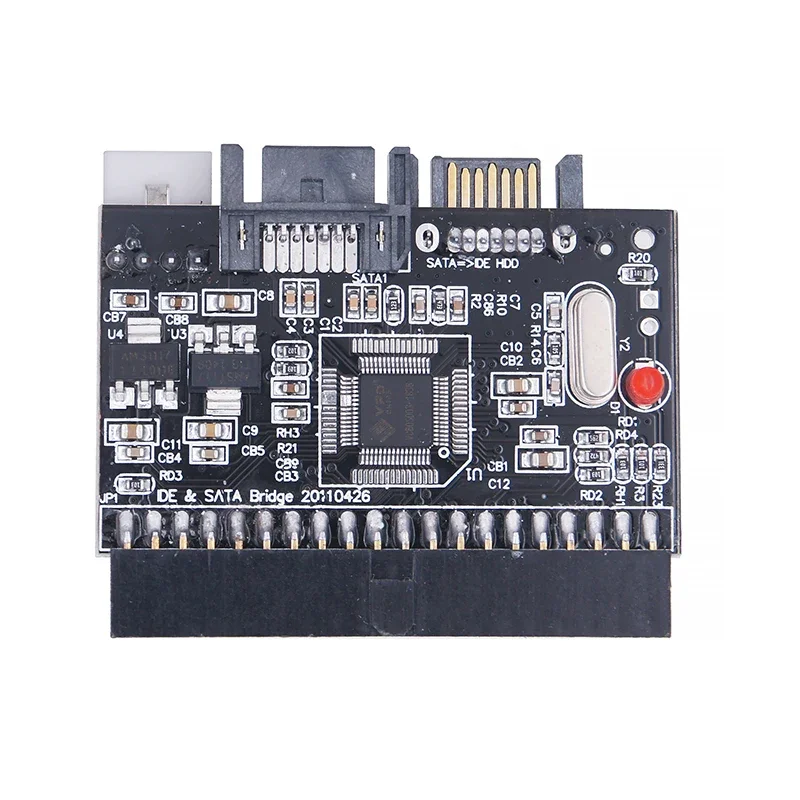 IDE zu SATA Adapter SATA zu IDE Konverter Bidirektionale Konvertierung 100/133 HDD/SSD/CD/DVD Riser Karte für PC Desktop JM20330 Chip
