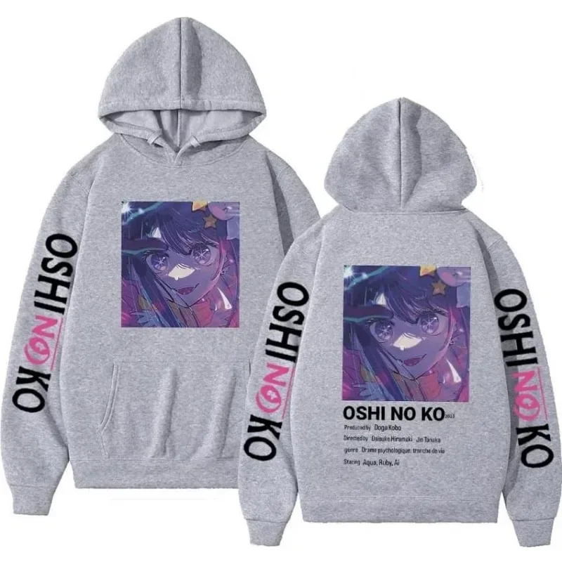 Hoodie Anime Oshi No Ko Ai Hoshino Sweatshirt Men Women Fashion Pullover Hoodies Manga Streetwear