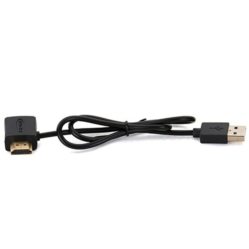 USB 2.0 HDMI 호환 수 암 어댑터 익스텐더 전원 커넥터 케이블, 보조 전원 공급 어댑터, USB 인터페이스, 50cm